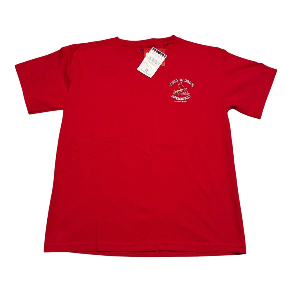 NWT Champion St. Louis Cardinals Hall of Fame Members Red Shirt Youth‎ XL